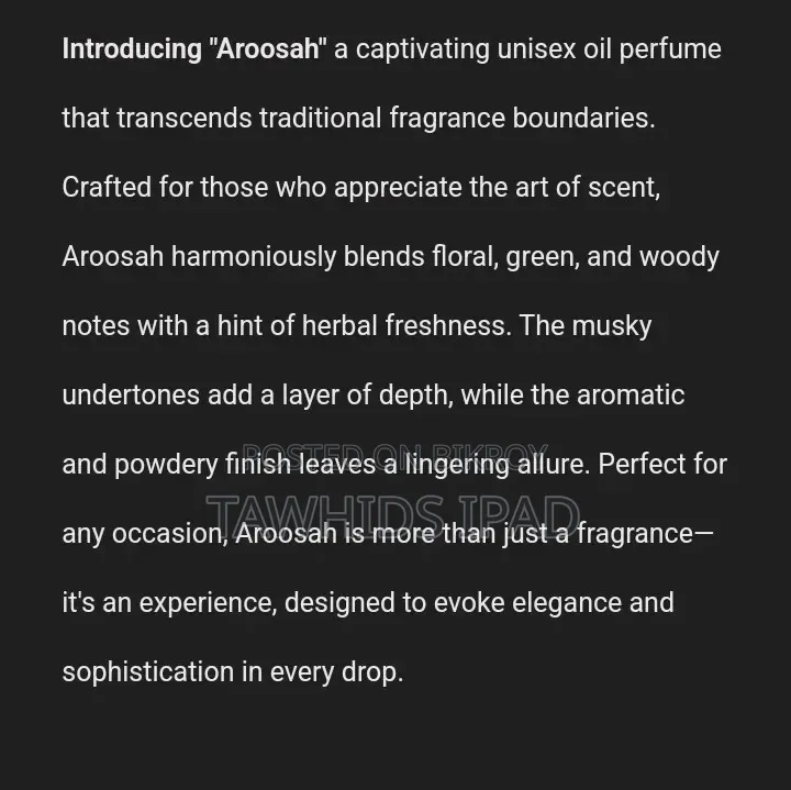 Aroosah for Men