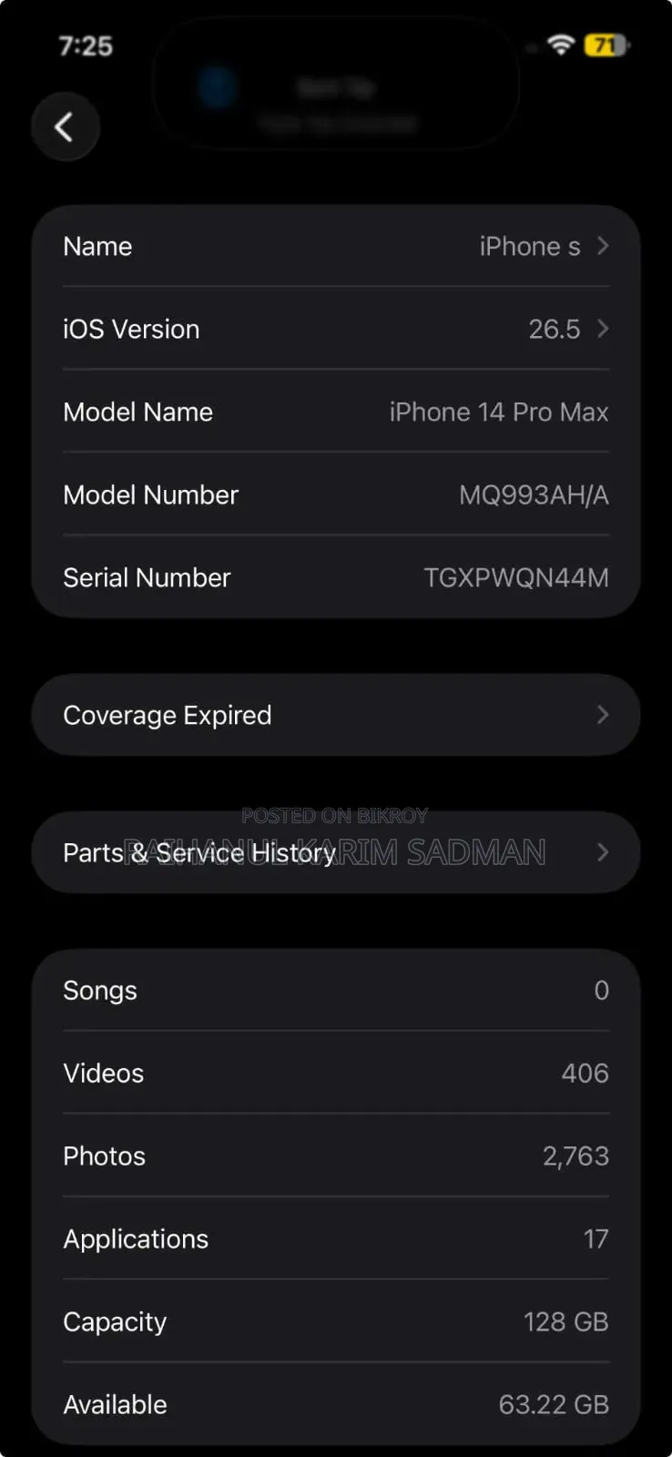 Apple iPhone 14 Pro Max 128 GB Purple
