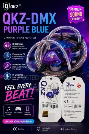 QKZ Wired Earphones Brand New Imported Product