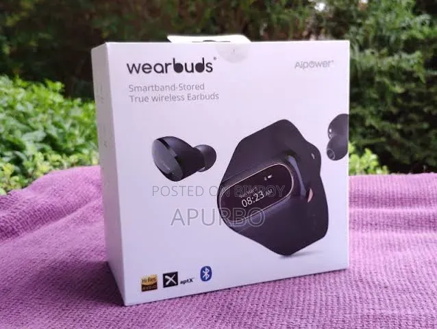 AiPower Wearbuds টু-ইন-ওয়ান স্মার্ট ব্যান্ড + ওয়্যারলেস ইয়ারবাডস | ওপেন বক্স