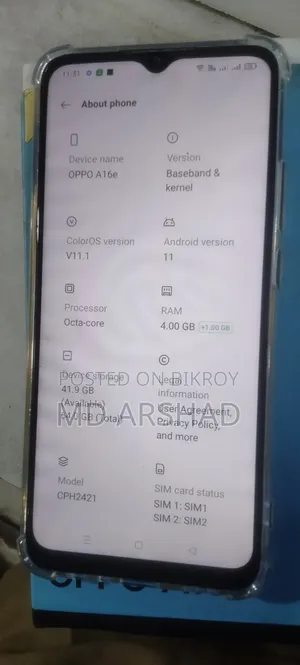 Oppo A16 64 GB Black