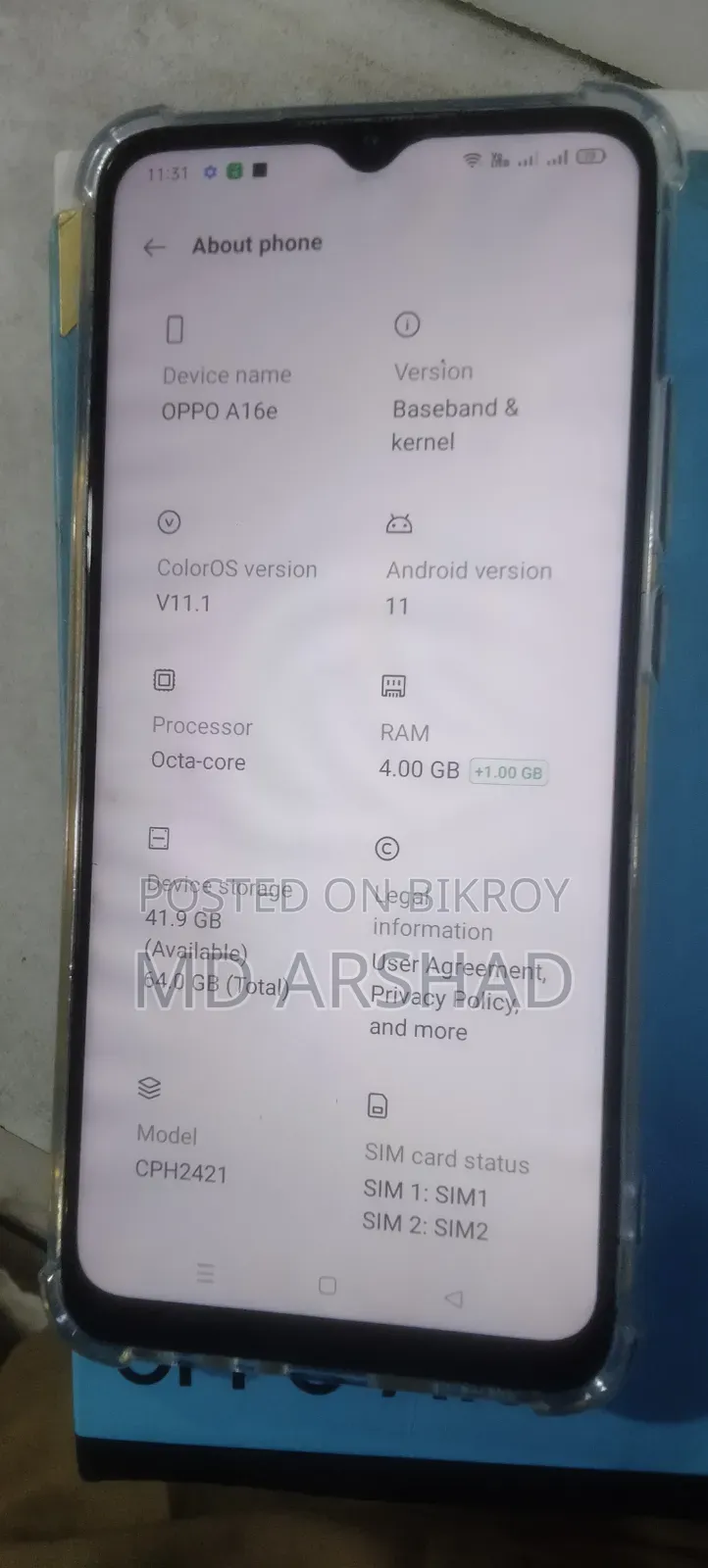 Oppo A16 64 GB Black