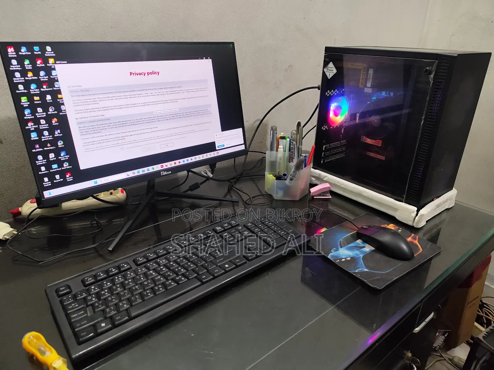 New Desktop Computer MSI Model 8GB AMD Ryzen 5 SSD 1TB