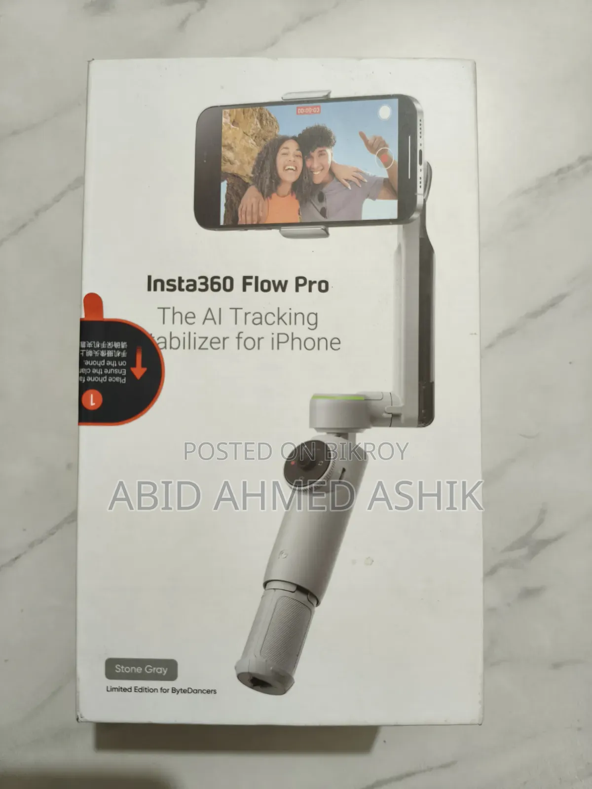 Insta360 Flow Pro AI Tracking Gimbal – Used, Excellent Condition