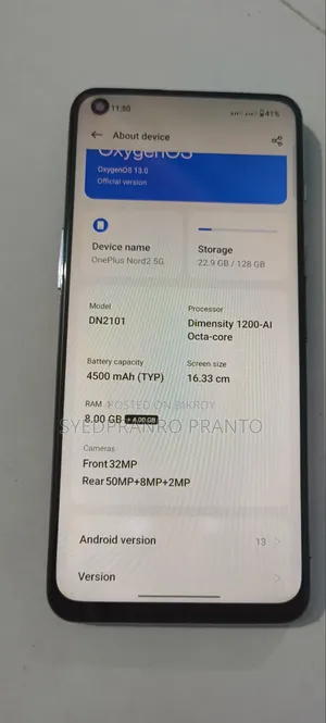 OnePlus Nord 2 128 GB Black