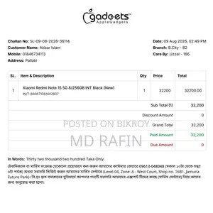 Xiaomi Redmi Note 15 256 GB Black