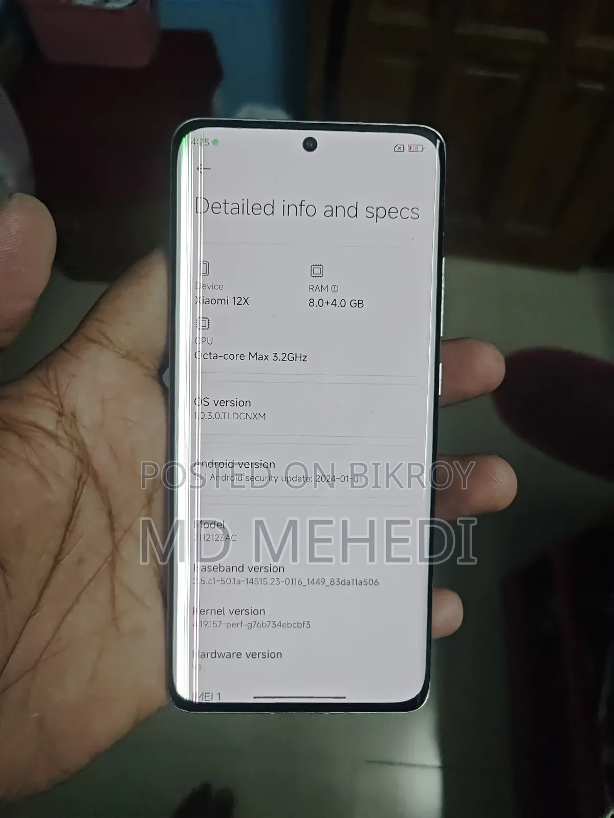 Xiaomi 12X 256 GB Blue