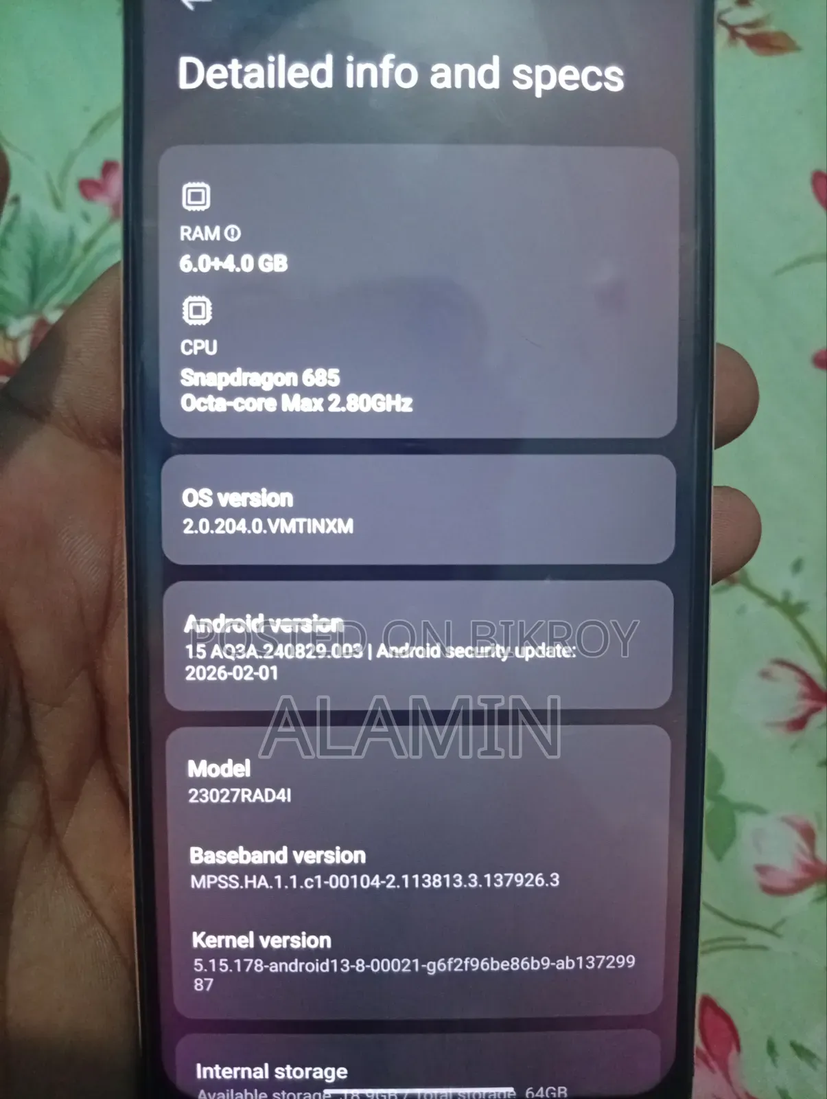 Xiaomi Redmi Note 12 128 GB Rose Gold