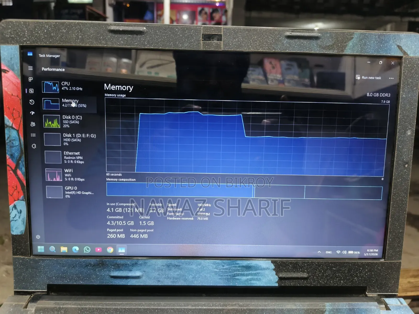 Laptop Lenovo ThinkPad G40 8GB Intel Core i3 HDD 1T