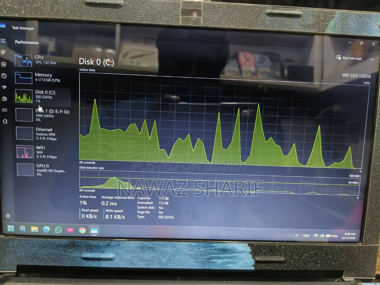 Laptop Lenovo ThinkPad G40 8GB Intel Core i3 HDD 1T