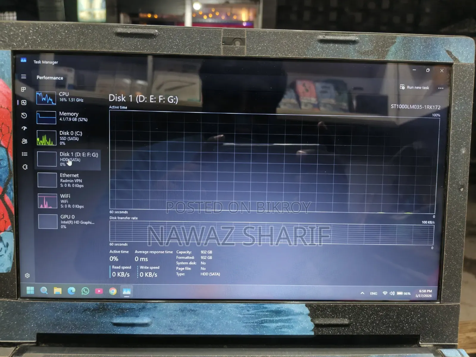 Laptop Lenovo ThinkPad G40 8GB Intel Core i3 HDD 1T