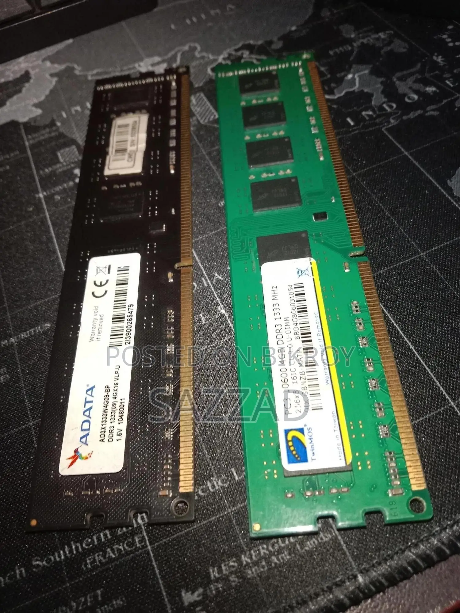 DDR3 1333MHz 4GB 2Ta 2x2 8GB