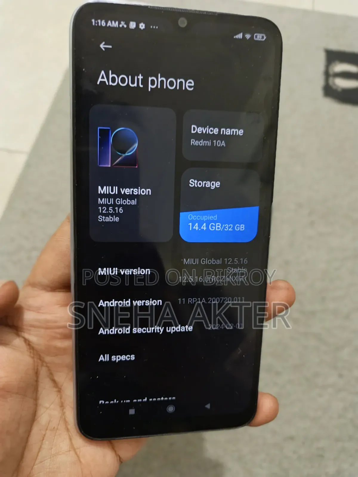 Realme Note 60x 64 GB Black
