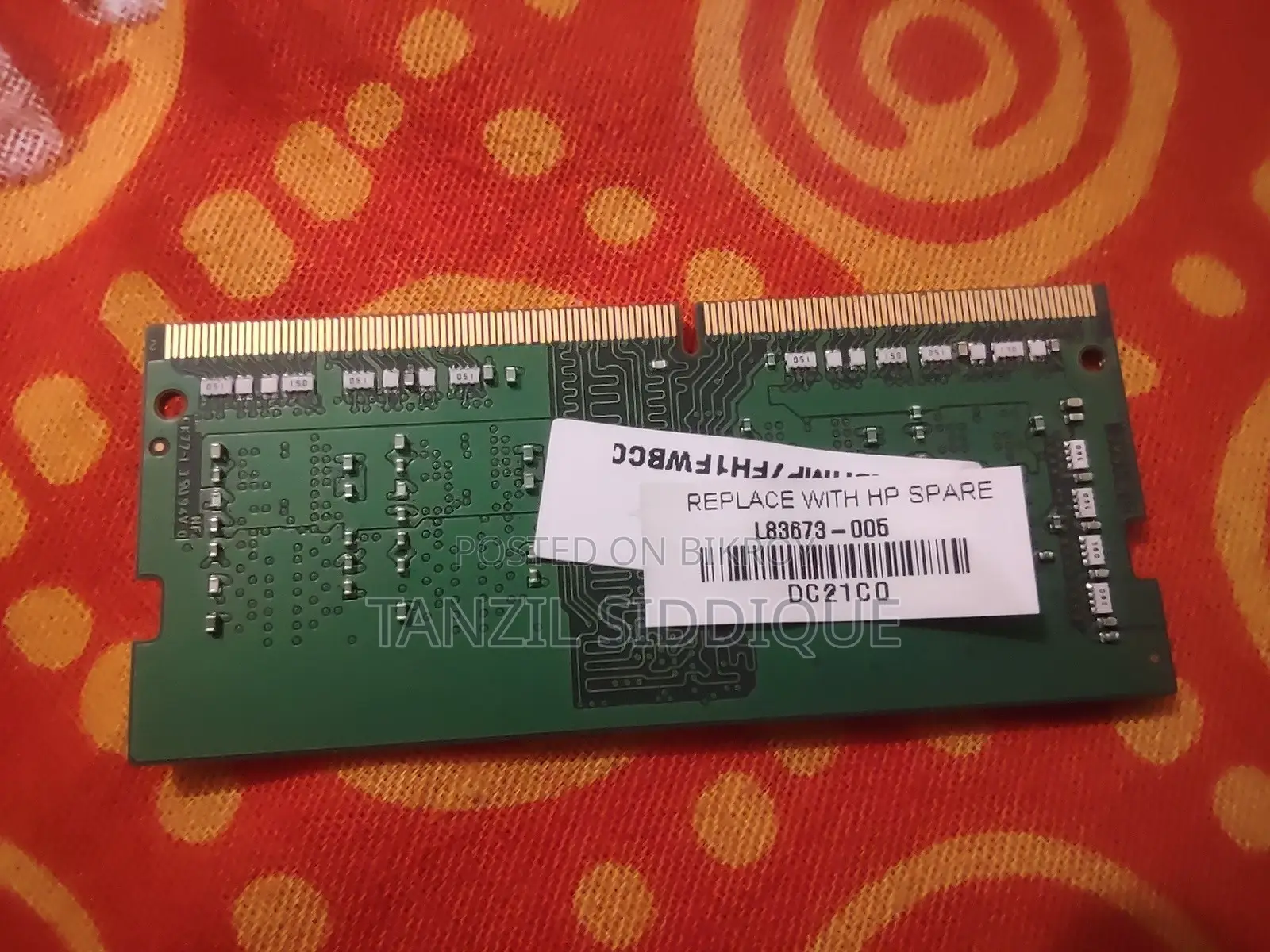 HP 4gb Ddr4-3200 Sodimm Laptop Ram (Sk Hynix Chip)