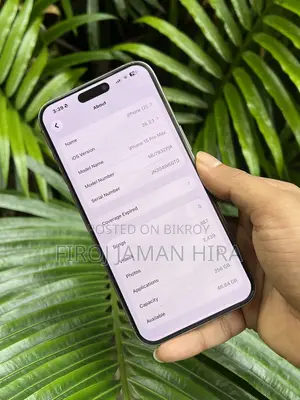 অ্যাপল আইফোন ১৫ প্রো ম্যাক্স ২৫৬ জিবি সিলভার