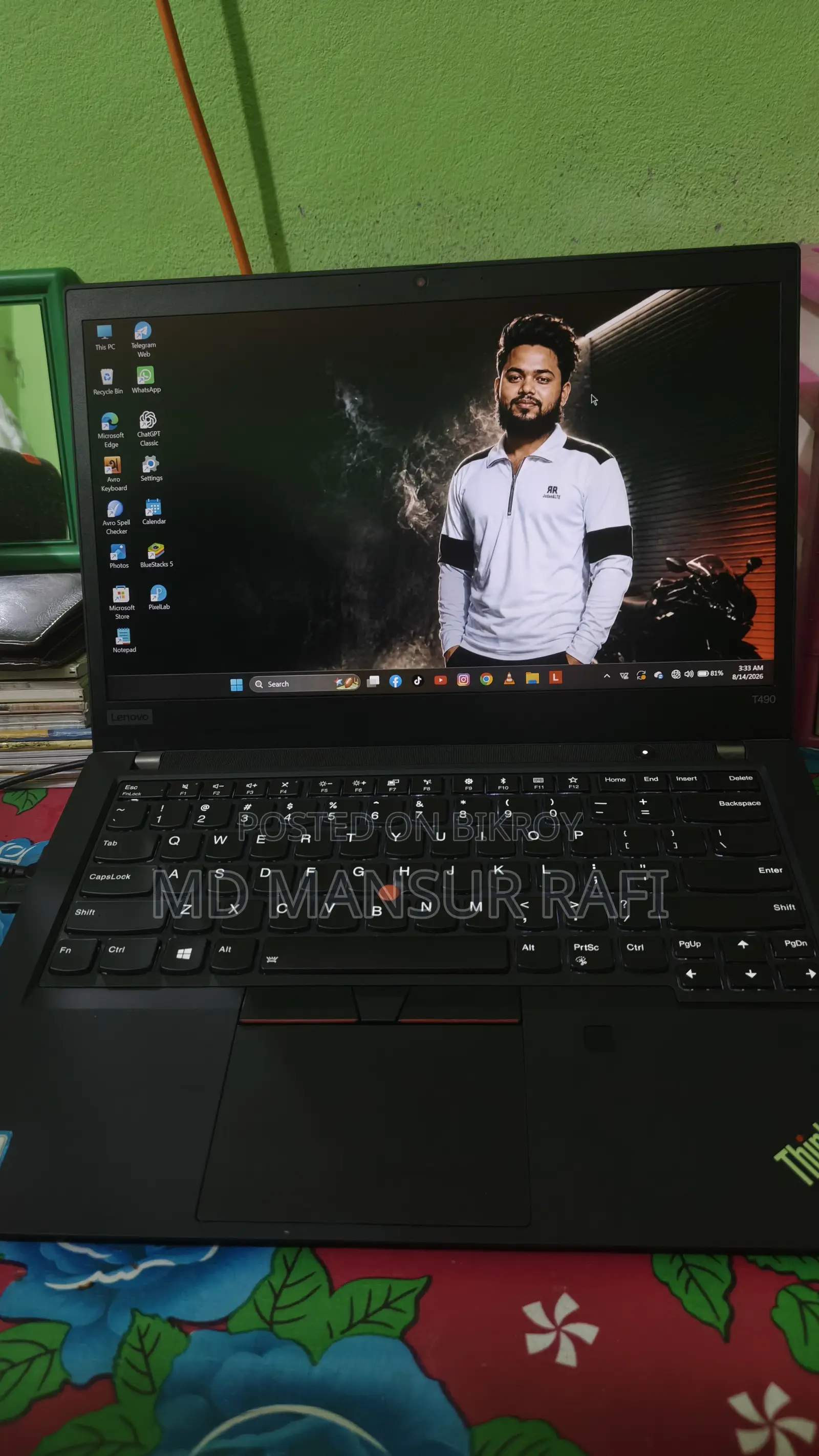 Laptop Lenovo 8GB Intel Core i5 SSD 256GB