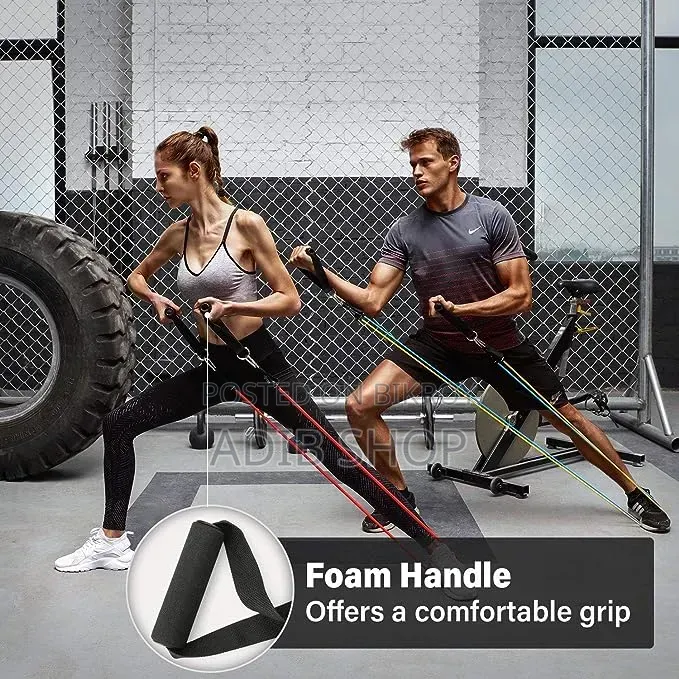 Resistance Bands Set, Stackable Exercise Bands With Handles