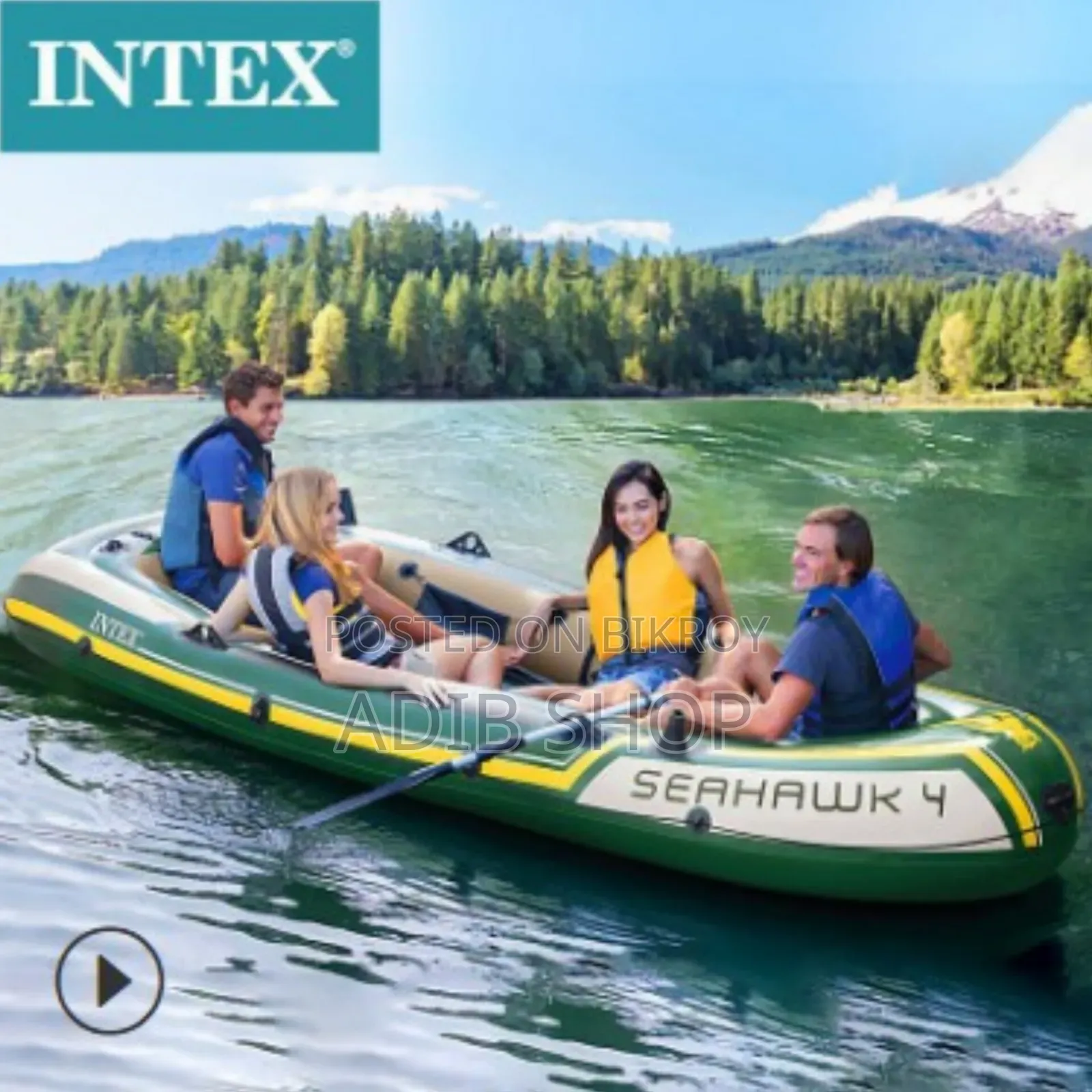 Intex Seahawk 4 Boat 480kg Load Capacity