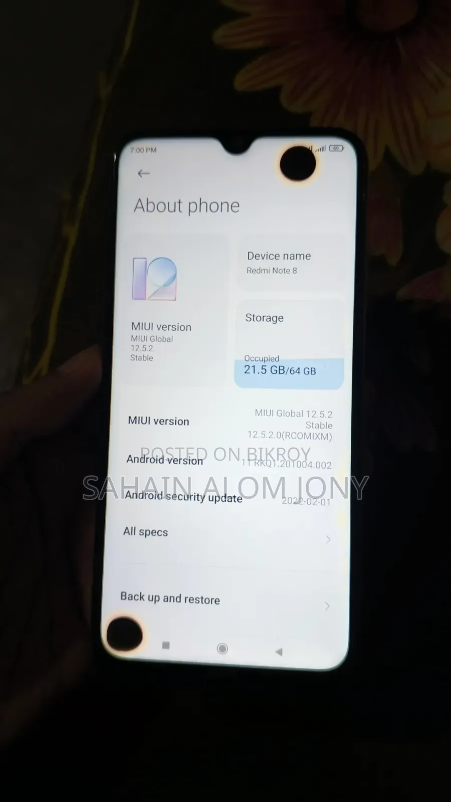 Xiaomi Redmi Note 8 64 GB Black