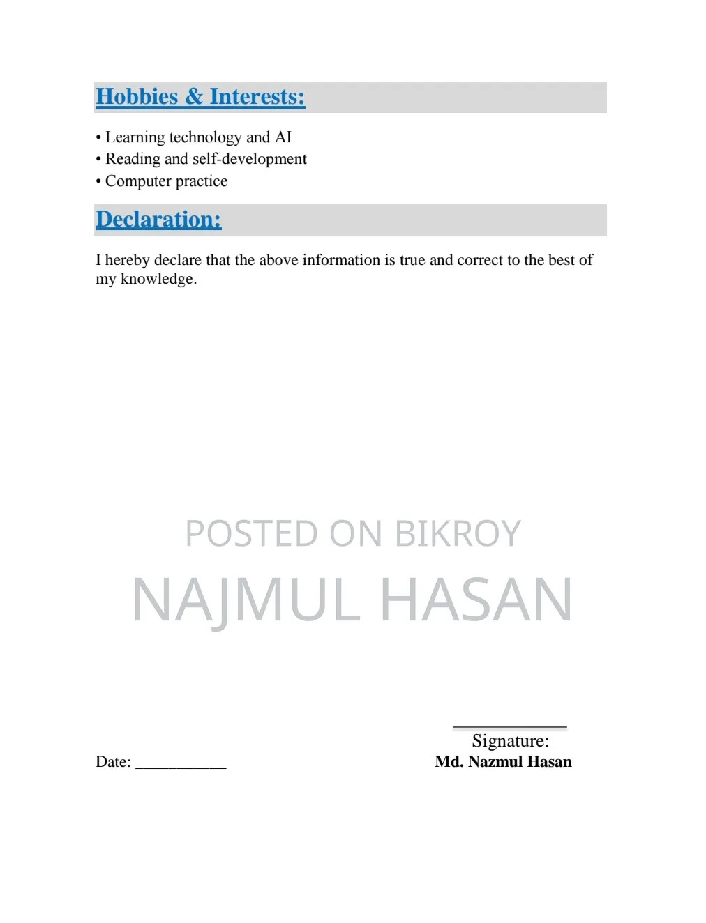 I Need Job