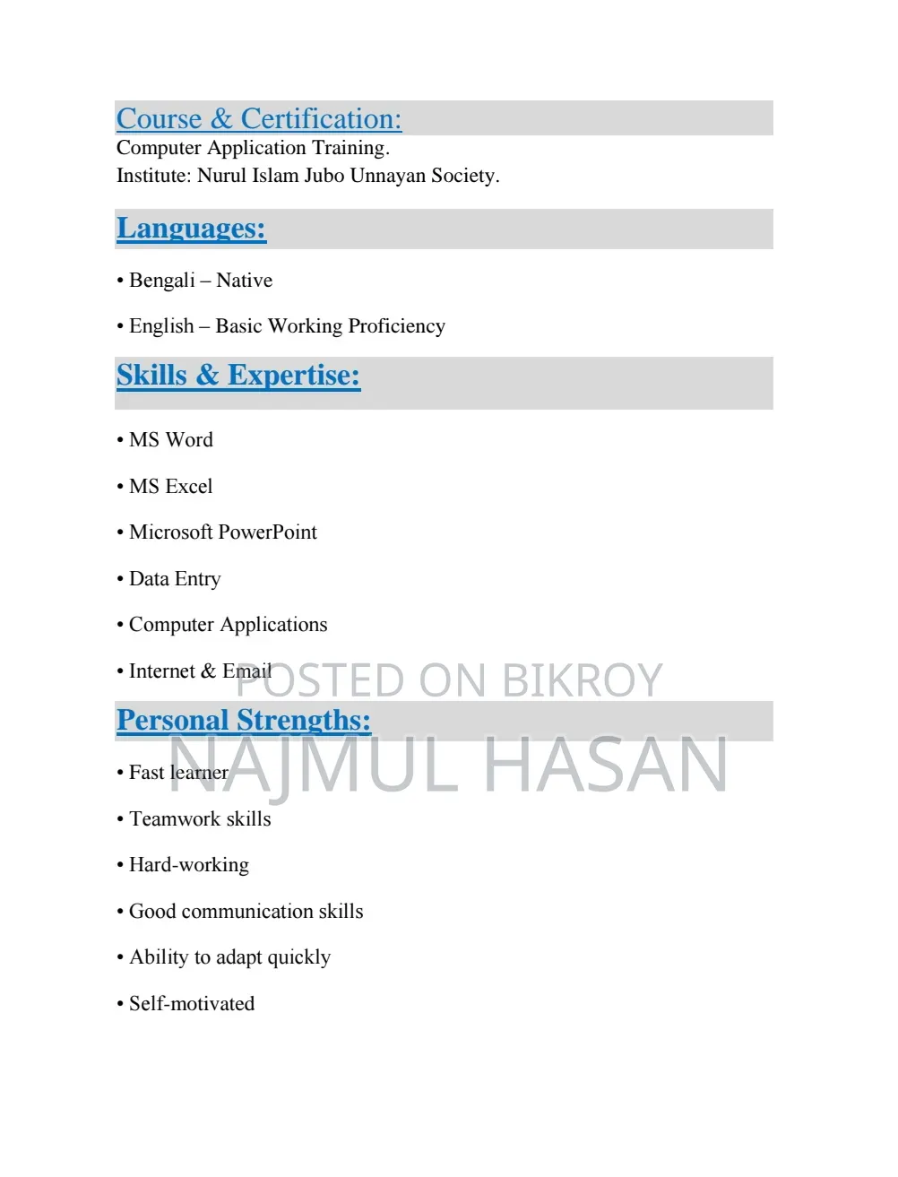 I Need Job