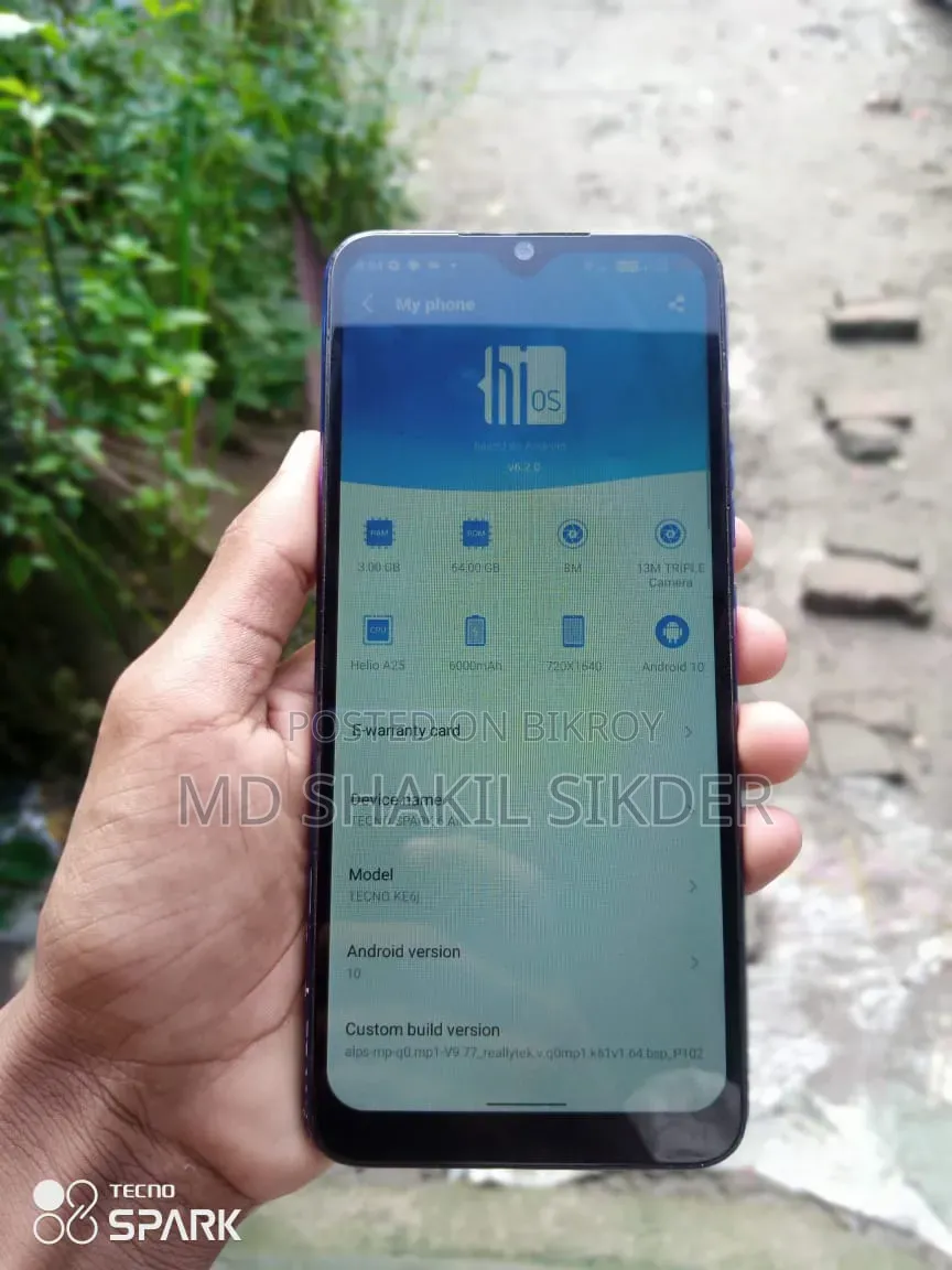 Tecno Spark 6 Air 64 GB Blue