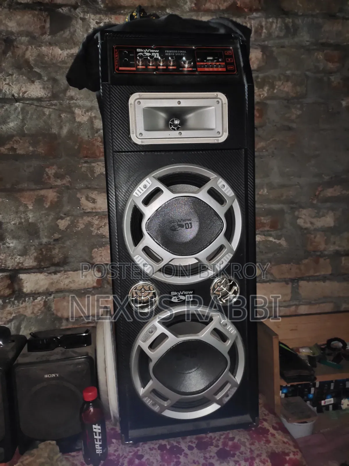 Skyview DJ Professional Sound Box (Double Woofer) – Fresh Condition