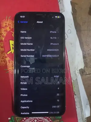 Apple iPhone X 256 GB White
