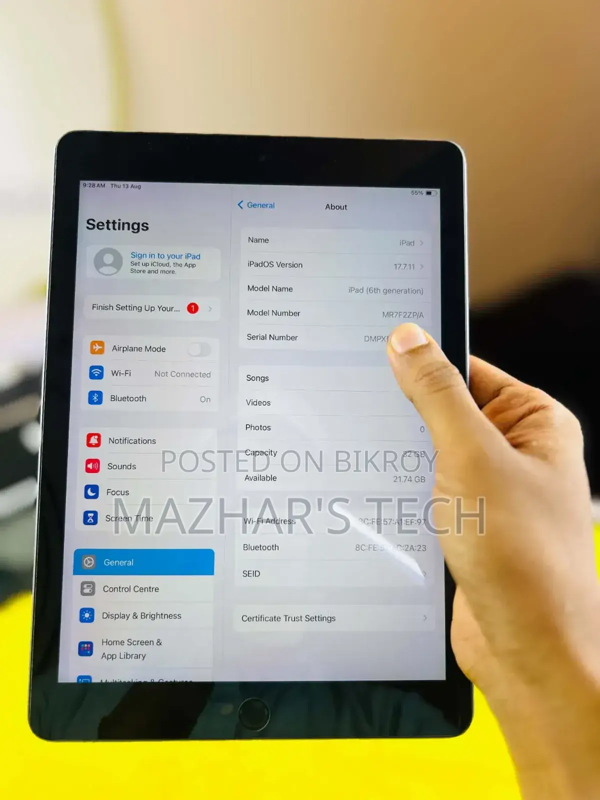 অ্যাপল আইপ্যাড ৯.৭ ৩২ জিবি গ্রে
