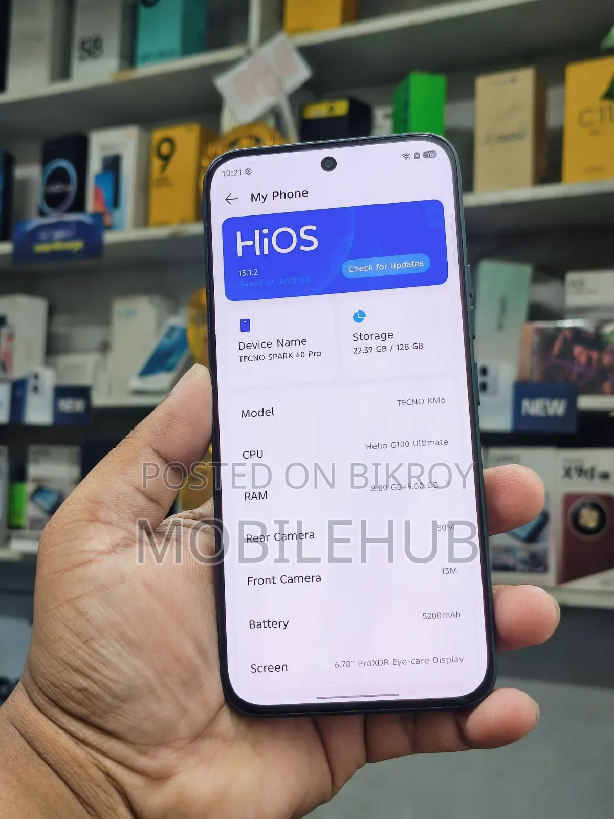 Tecno Camon 40 Pro 4G 128 GB Black
