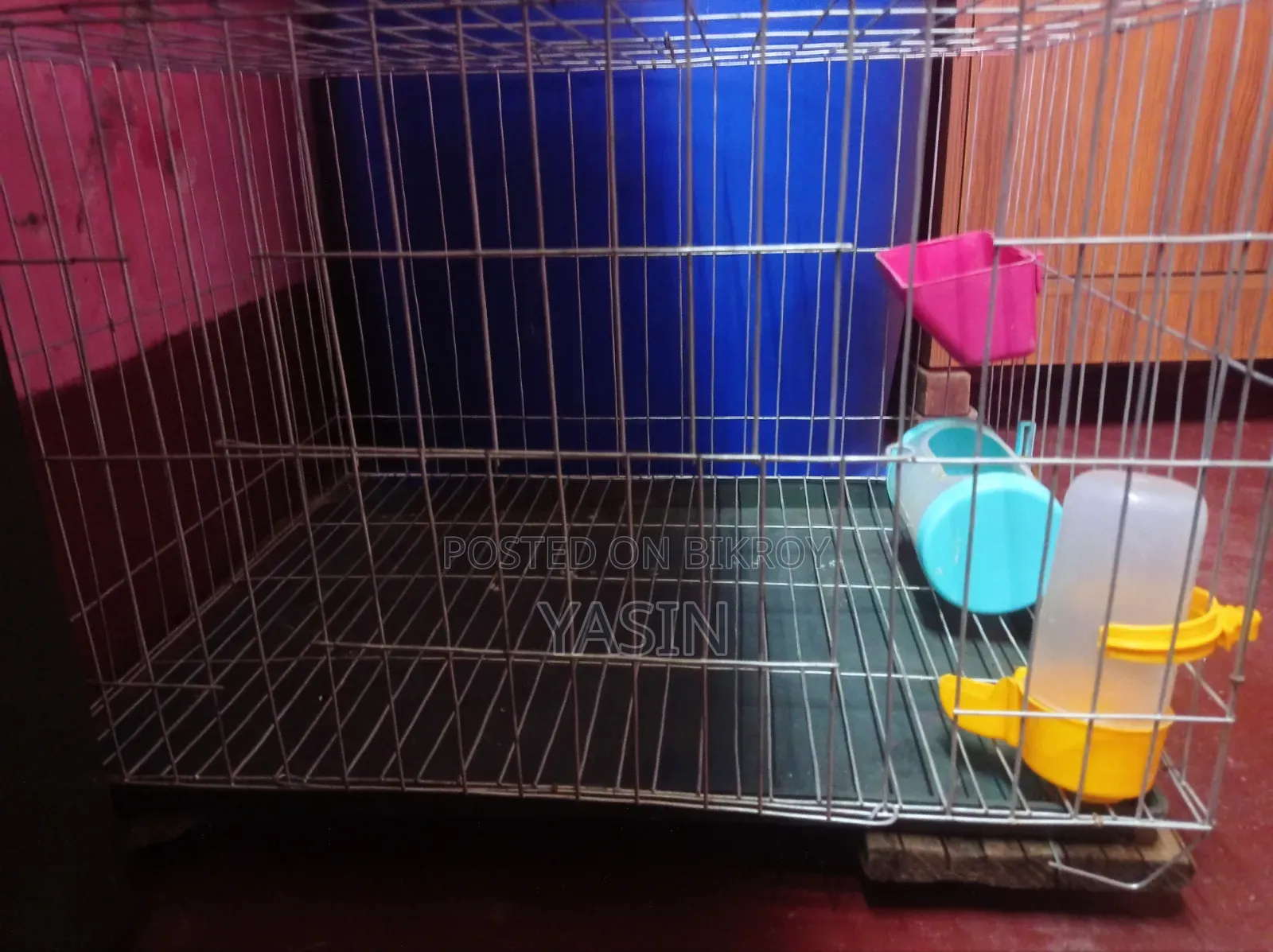 Cage used for 1 month will be sold.