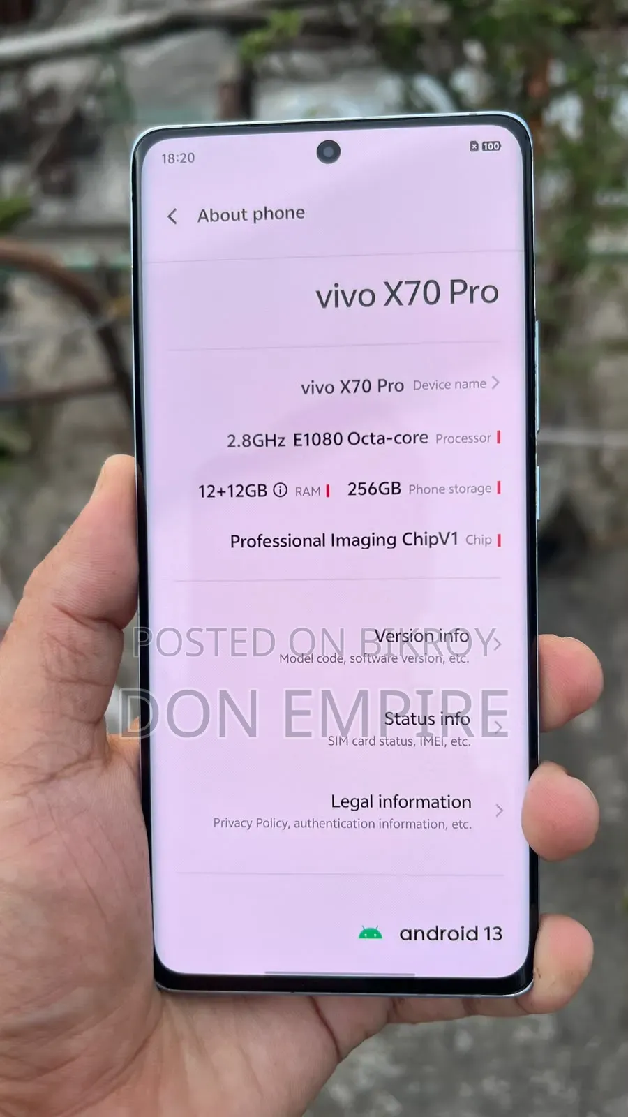Vivo X70 Pro 256 GB Purple