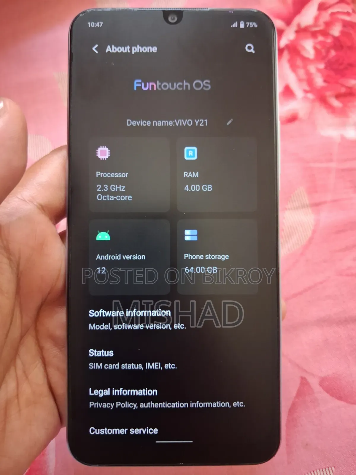 Vivo Y21 64 GB White