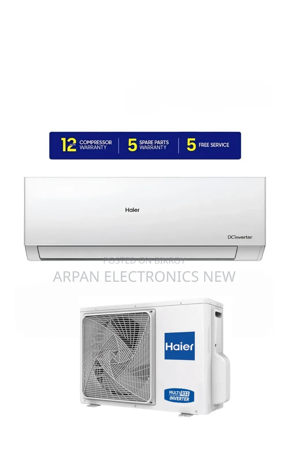 Haier 1.0 Ton Inverter Ac Energy Saving Unit Eco System