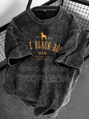 Trendy Acid Wash Drop Shoulder T-Shirt