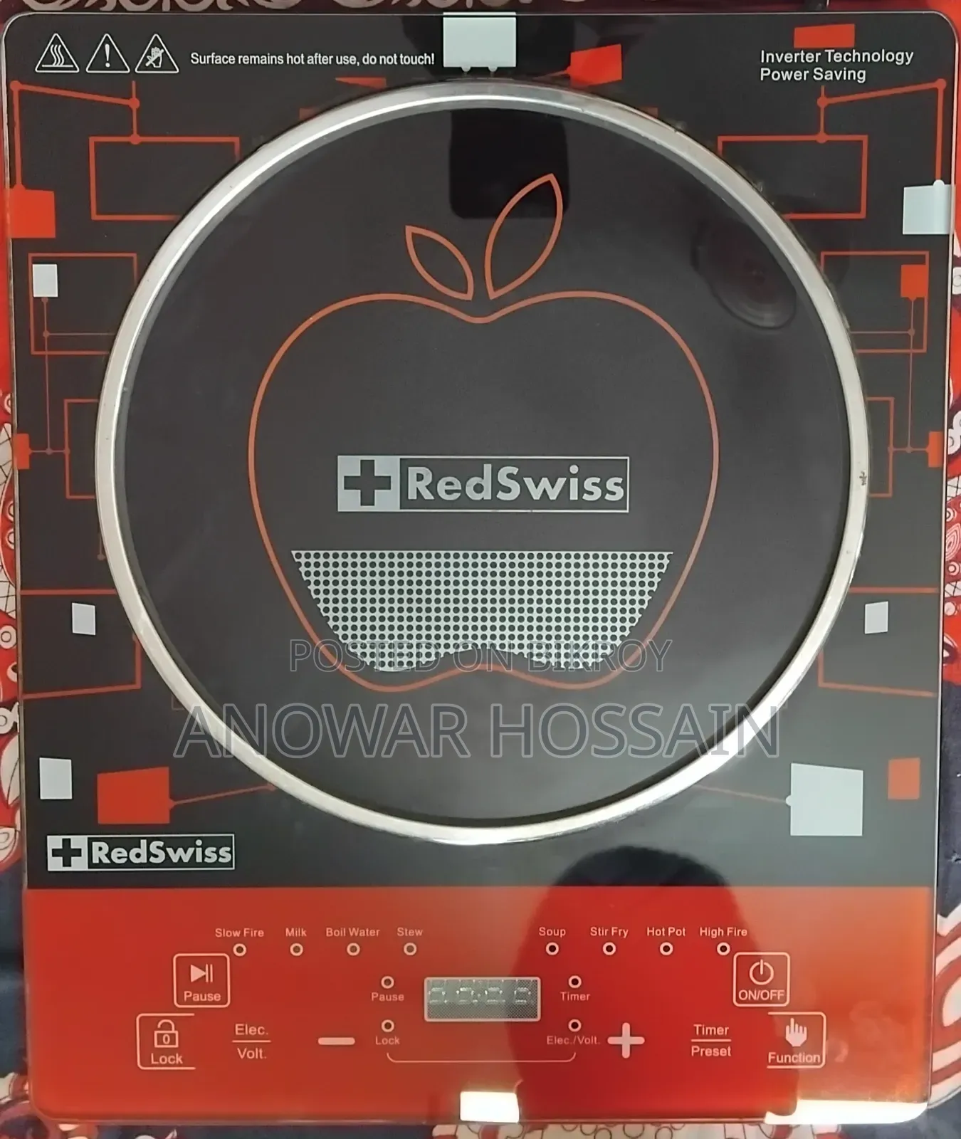 Induction Cooker, Model RSIN 004, 2200 Watts, Made in China