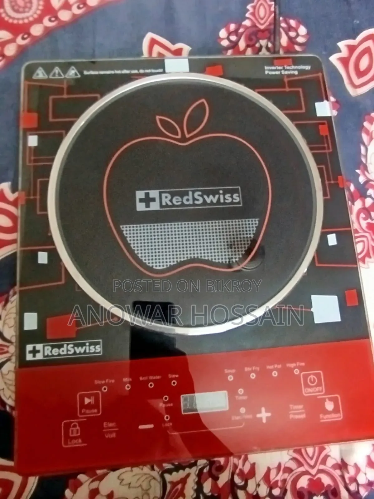 Induction Cooker, Model RSIN 004, 2200 Watts, Made in China