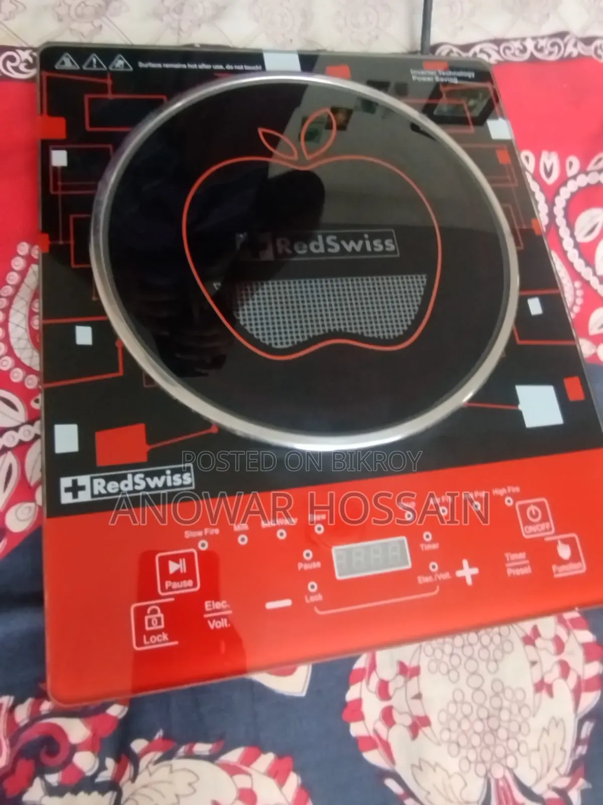 Induction Cooker, Model RSIN 004, 2200 Watts, Made in China