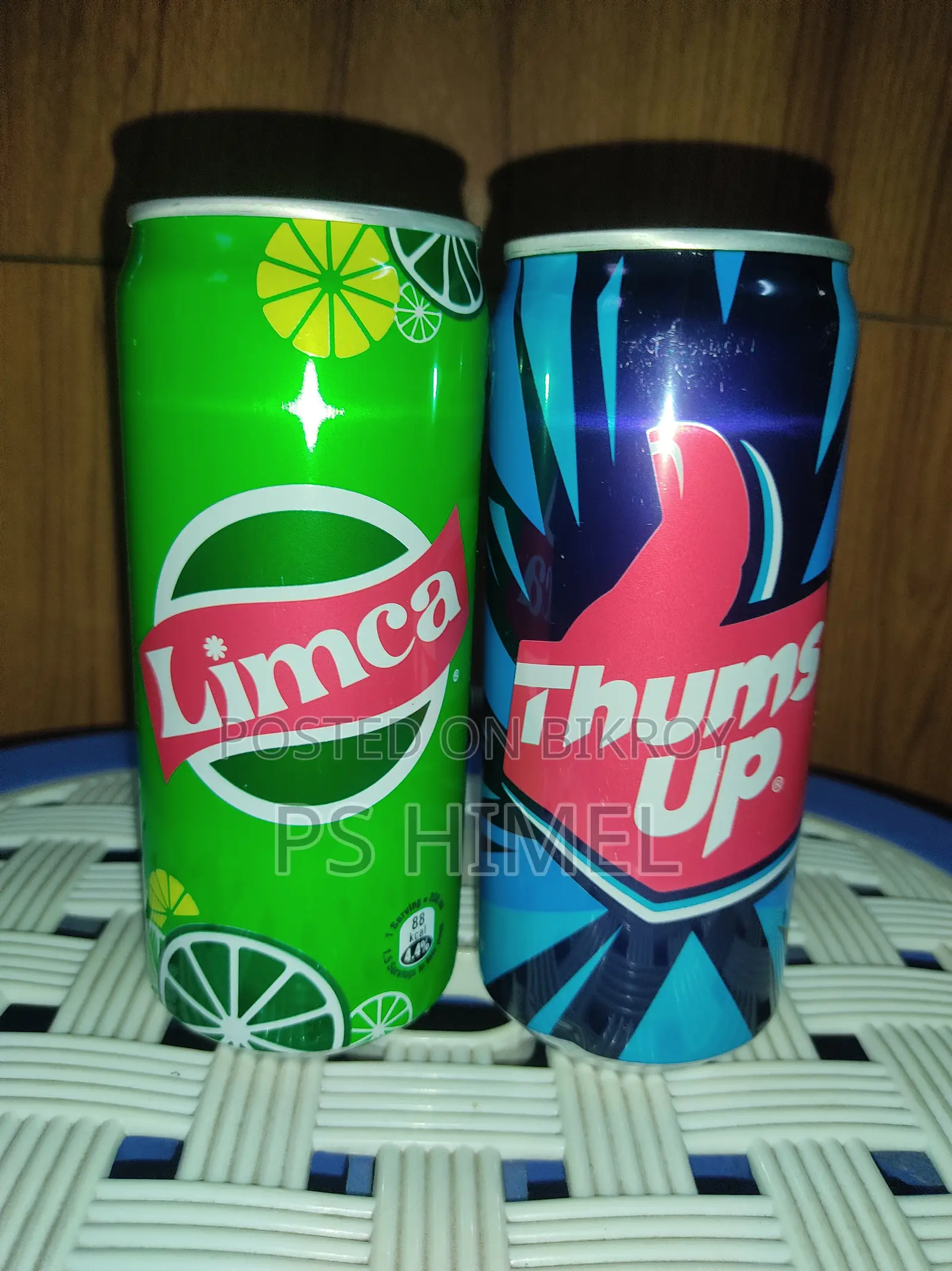Indian Thums Up and Limca Soft Drink Can, 300 Ml