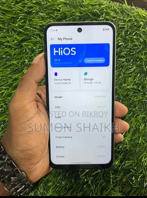 টেকনো স্পার্ক ৪০ ১২৮ জিবি সিলভার