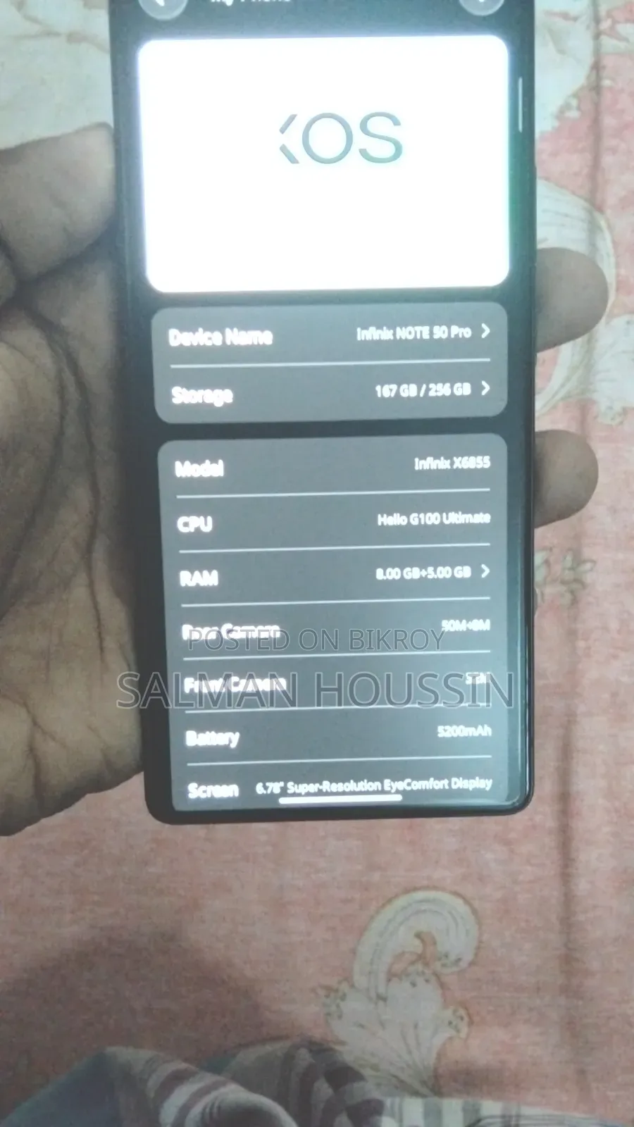 Infinix Note 50 Pro 256 GB Black