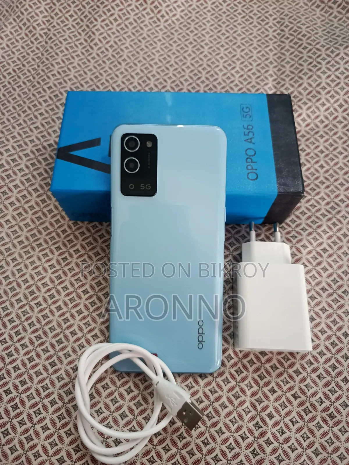 নতুন অপো A56 5G 256 জিবি নীল