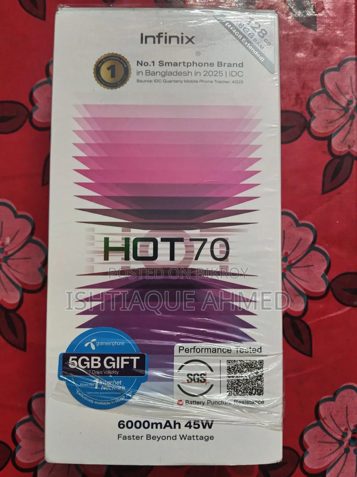 Infinix Hot 70 128 GB Black