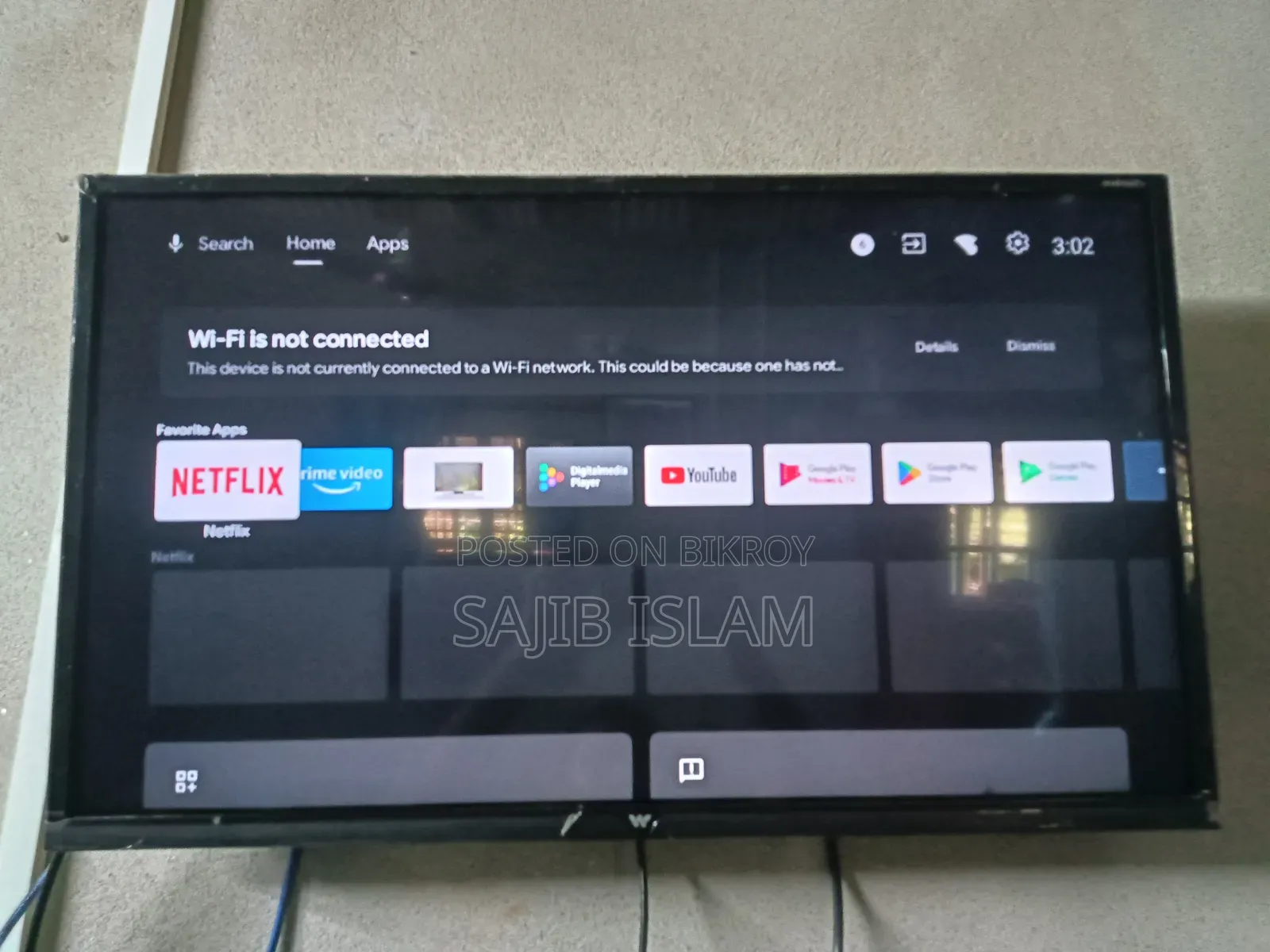 WALTON 32"LED,smatt Andruade TV