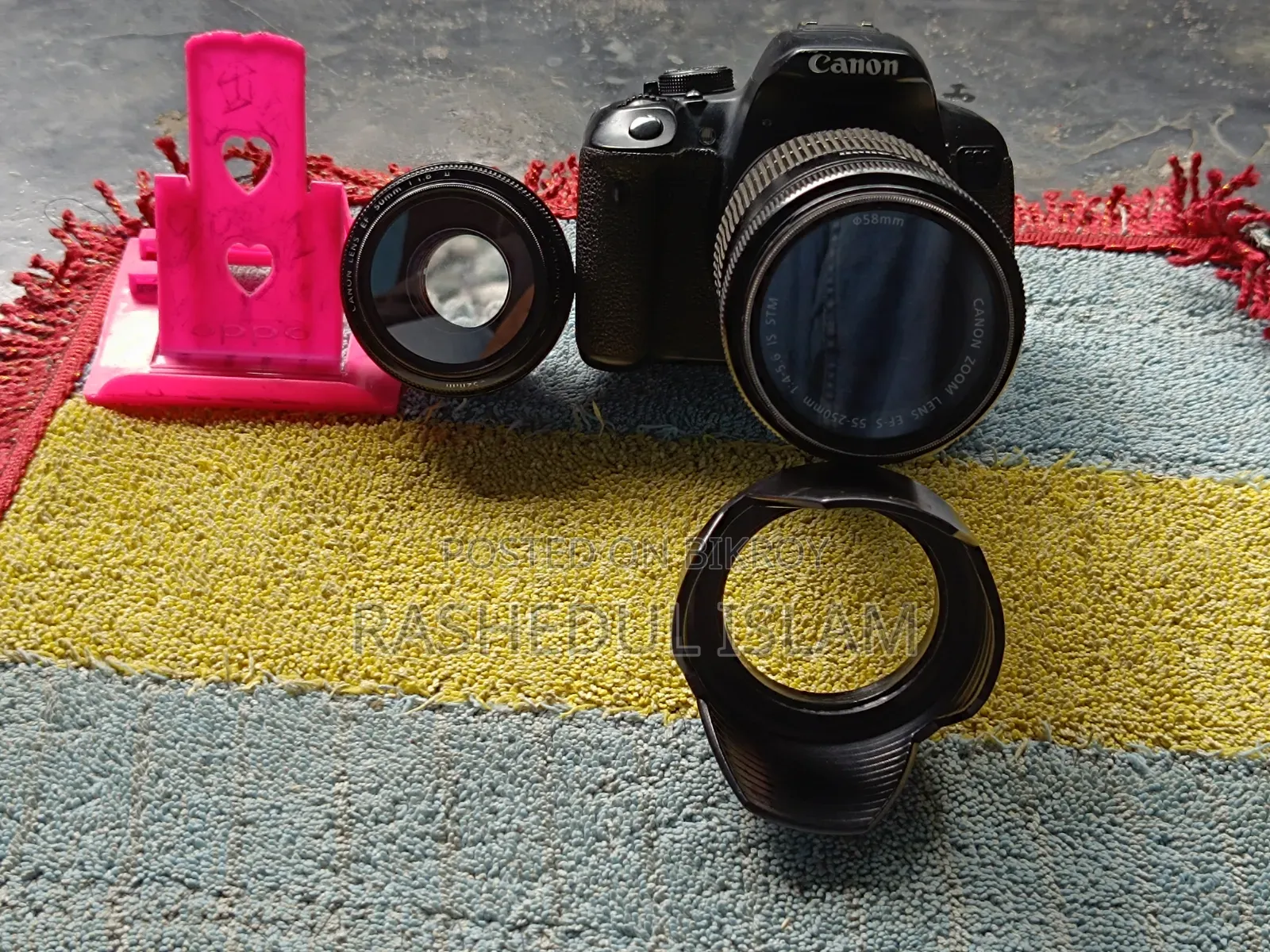 Canon 700d 55-250 STM+5. 50 Mm Prime