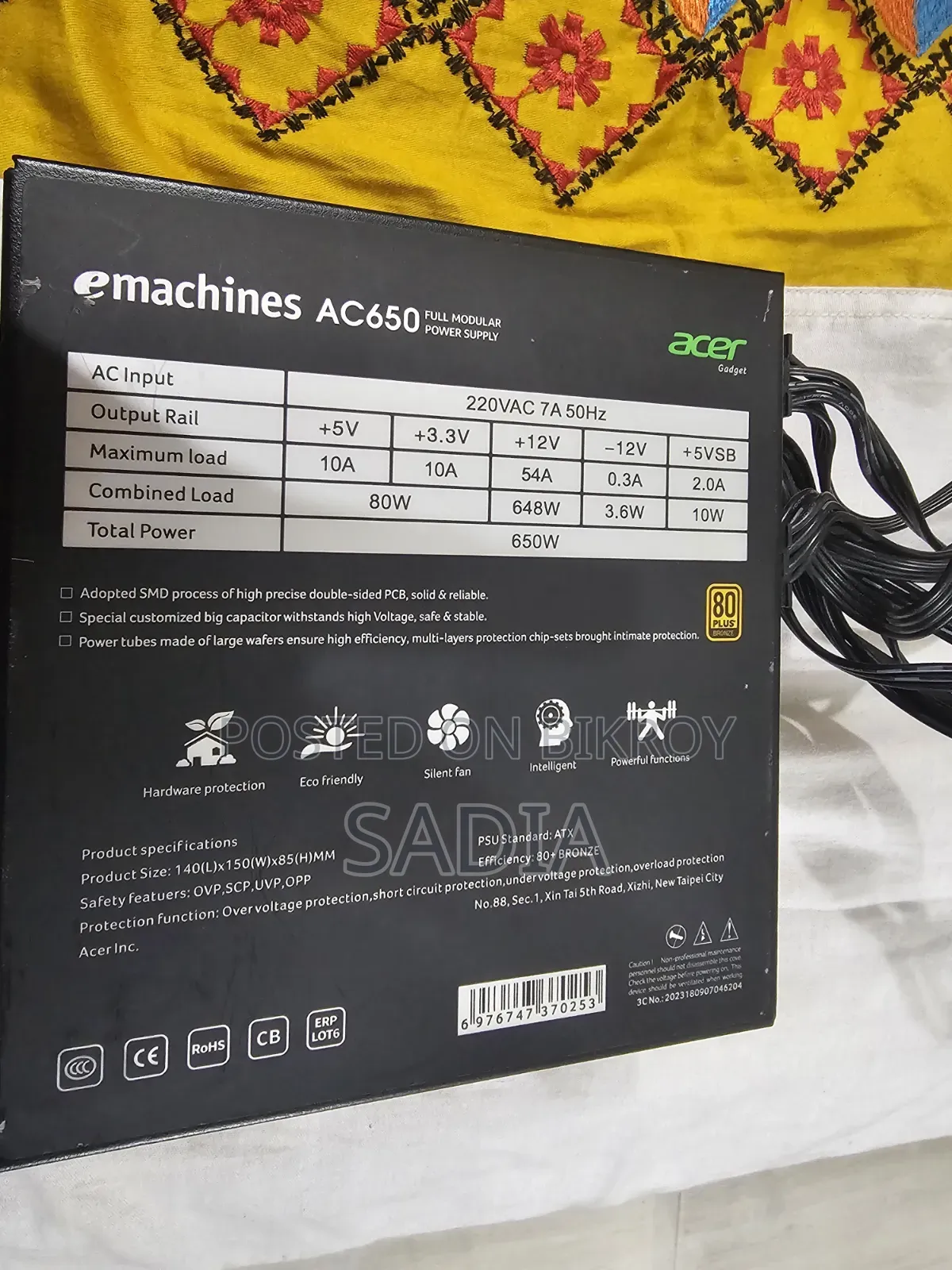 Selling a Power Supply 650watts From Acer