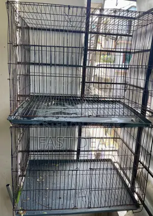 Two 12/18 Painted Bird Cages