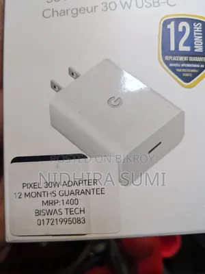 Original Pixel 30 W Charger With 1 Year Guaranty