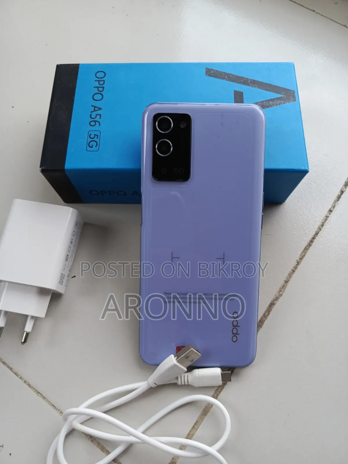 New Oppo A56 5G 256 GB Blue