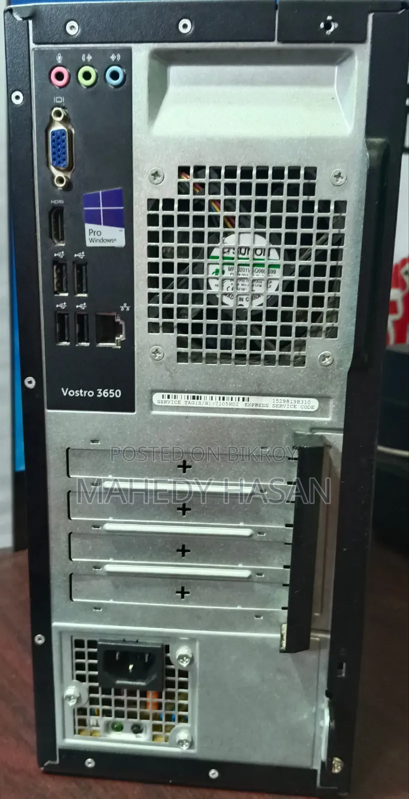 Desktop Computer Dell 8GB Intel Core I5 SSD 128GB